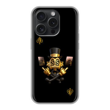 Силиконовый чехол на Iphone 15 Pro с принтом Золотой скрудж макдак Силиконовый чехол на Iphone 15 Pro с принтом Золотой скрудж макдак