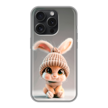 Силиконовый чехол на Iphone 15 Pro с принтом Кролик Силиконовый чехол на Iphone 15 Pro с принтом Кролик