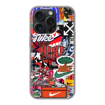 Силиконовый чехол на Iphone 15 Pro с принтом Найк Nike яркий Силиконовый чехол на Iphone 15 Pro с принтом Найк Nike яркий