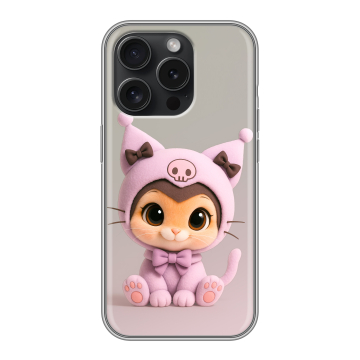 Силиконовый чехол на Iphone 15 Pro с принтом Куроми Kuromi Силиконовый чехол на Iphone 15 Pro с принтом Куроми Kuromi