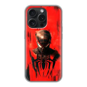 Силиконовый чехол на Iphone 15 Pro с принтом человек паук spiderman Силиконовый чехол на Iphone 15 Pro с принтом человек паук spiderman