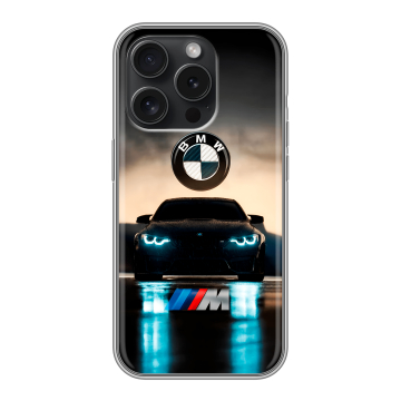 Силиконовый чехол на Iphone 15 Pro с принтом БМВ BMW Силиконовый чехол на Iphone 15 Pro с принтом БМВ BMW