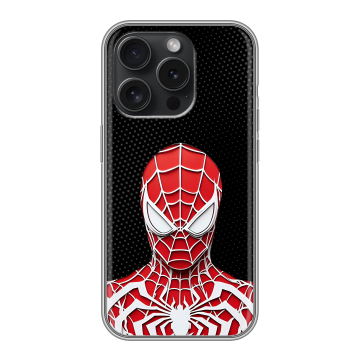 Силиконовый чехол на Iphone 15 Pro с принтом человек паук spiderman Силиконовый чехол на Iphone 15 Pro с принтом человек паук spiderman