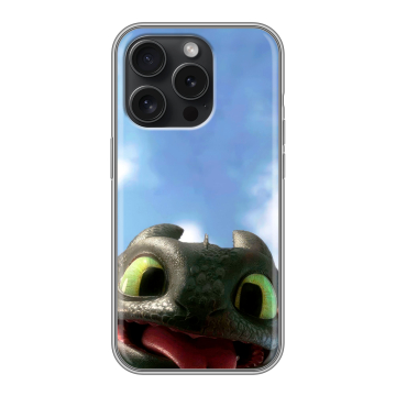 Силиконовый чехол на Iphone 15 Pro с принтом Как приручить дракона Силиконовый чехол на Iphone 15 Pro с принтом Как приручить дракона