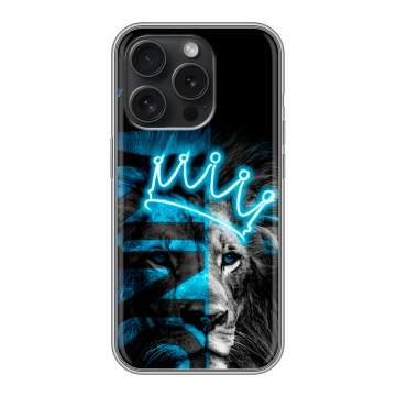 Силиконовый чехол на Iphone 15 Pro с принтом Король лев