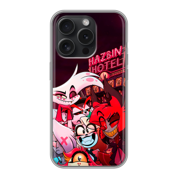 Силиконовый чехол на Iphone 15 Pro с принтом Hazbin Hotel Отель Хазбин Силиконовый чехол на Iphone 15 Pro с принтом Hazbin Hotel Отель Хазбин