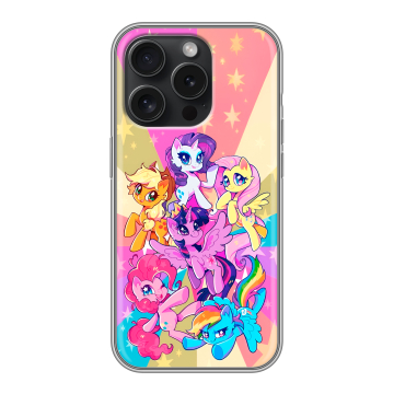 Силиконовый чехол на Iphone 15 Pro с принтом My little pony Дружба чудо Силиконовый чехол на Iphone 15 Pro с принтом My little pony Дружба чудо