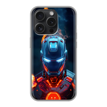 Силиконовый чехол на Iphone 15 Pro с принтом IronMan Железный человек Силиконовый чехол на Iphone 15 Pro с принтом IronMan Железный человек