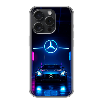 Силиконовый чехол на Iphone 15 Pro с принтом Mercedes Мерседес Силиконовый чехол на Iphone 15 Pro с принтом Mercedes Мерседес