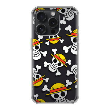 Силиконовый чехол на Iphone 15 Pro с принтом One Piece Ван Пис