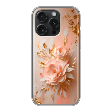 Силиконовый чехол на Iphone 15 Pro с принтом женский
