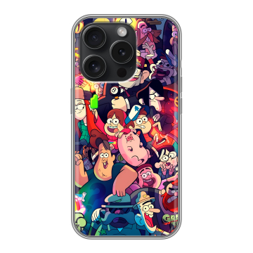 Силиконовый чехол на Iphone 15 Pro с принтом Gravity Falls Гравити Фолз Силиконовый чехол на Iphone 15 Pro с принтом Gravity Falls Гравити Фолз