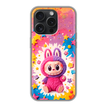 Силиконовый чехол на Iphone 15 Pro с принтом Labubu Лабубу Силиконовый чехол на Iphone 15 Pro с принтом Labubu Лабубу