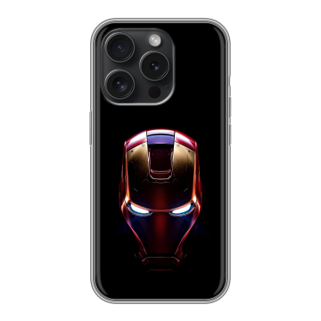 Силиконовый чехол на Iphone 15 Pro с принтом IronMan Железный человек Силиконовый чехол на Iphone 15 Pro с принтом IronMan Железный человек