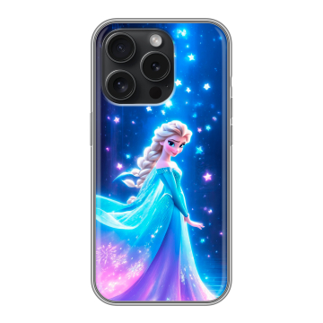 Силиконовый чехол на Iphone 15 Pro с принтом Холодное сердце Frozen Силиконовый чехол на Iphone 15 Pro с принтом Холодное сердце Frozen