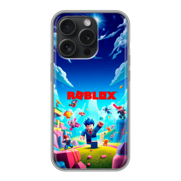 Силиконовый чехол на Iphone 15 Pro с принтом Roblox Роблокс Силиконовый чехол на Iphone 15 Pro с принтом Roblox Роблокс