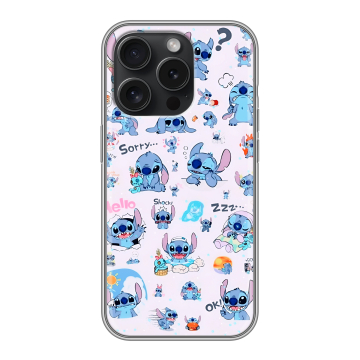 Силиконовый чехол на Iphone 15 Pro с принтом Лило и Стич Силиконовый чехол на Iphone 15 Pro с принтом Лило и Стич