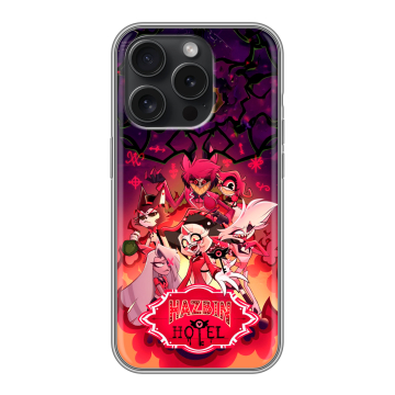 Силиконовый чехол на Iphone 15 Pro с принтом Hazbin Hotel Отель Хазбин Силиконовый чехол на Iphone 15 Pro с принтом Hazbin Hotel Отель Хазбин