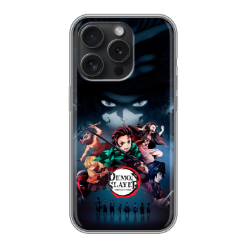 Силиконовый чехол на Iphone 15 Pro с принтом Demon Slayer Клинок рассекающий демонов Силиконовый чехол на Iphone 15 Pro с принтом Demon Slayer Клинок рассекающий демонов
