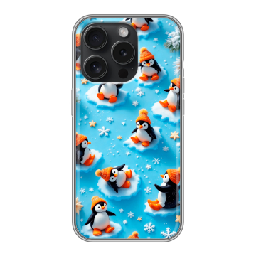 Силиконовый чехол на Iphone 15 Pro с принтом Новый год