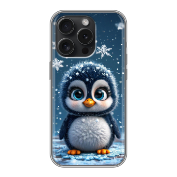 Силиконовый чехол на Iphone 15 Pro с принтом Новый год