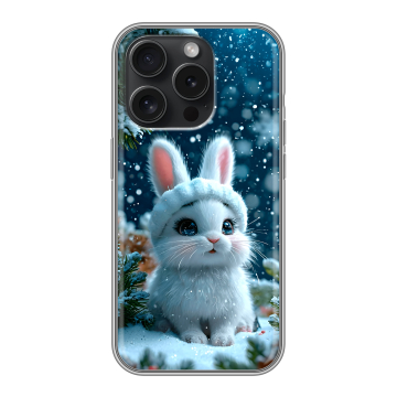 Силиконовый чехол на Iphone 15 Pro с принтом Новый год