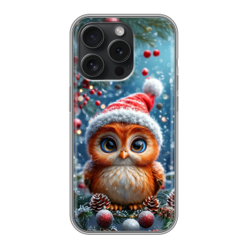 Силиконовый чехол на Iphone 15 Pro с принтом Новый год Силиконовый чехол на Iphone 15 Pro с принтом Новый год