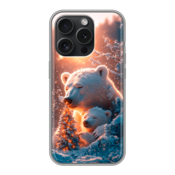 Силиконовый чехол на Iphone 15 Pro с принтом Новый год Силиконовый чехол на Iphone 15 Pro с принтом Новый год