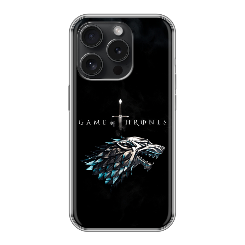 Силиконовый чехол на Iphone 15 Pro с принтом Игра Престолов Game Thrones Силиконовый чехол на Iphone 15 Pro с принтом Игра Престолов Game Thrones