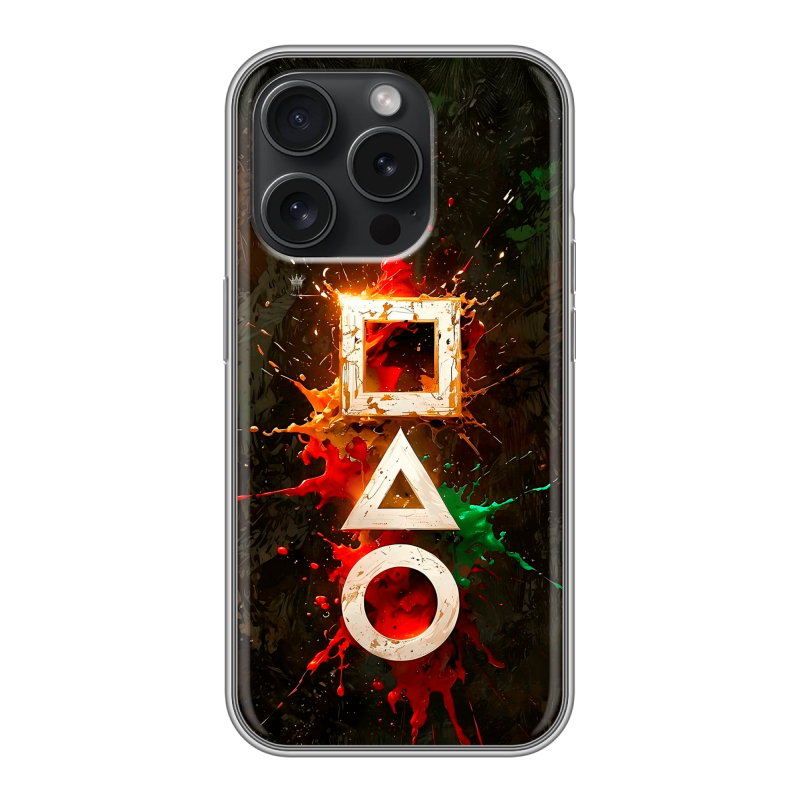Силиконовый чехол на Iphone 15 Pro с принтом Squid Game Игра кальмара Силиконовый чехол на Iphone 15 Pro с принтом Squid Game Игра кальмара