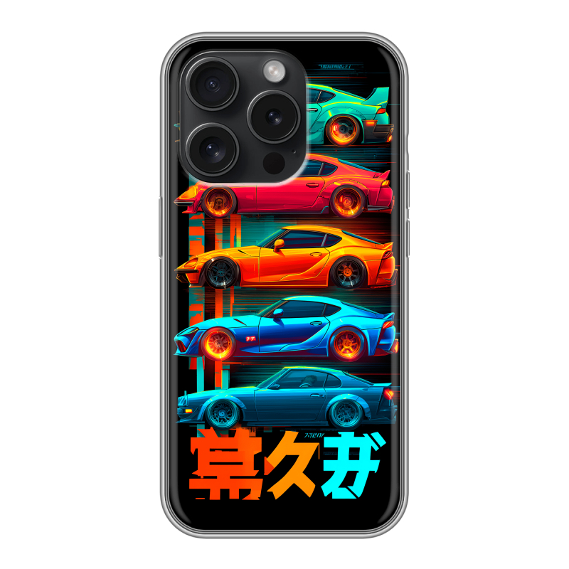 Силиконовый чехол на Iphone 15 Pro с принтом машины тачки Силиконовый чехол на Iphone 15 Pro с принтом машины тачки