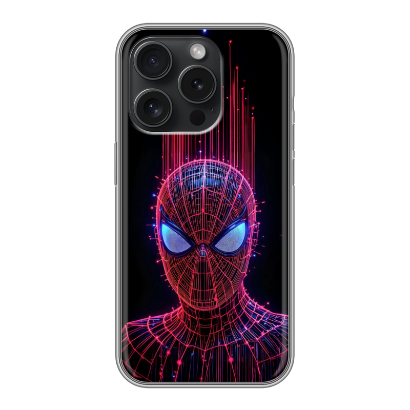 Силиконовый чехол на Iphone 15 Pro с принтом Spiderman Человек паук Силиконовый чехол на Iphone 15 Pro с принтом Spiderman Человек паук