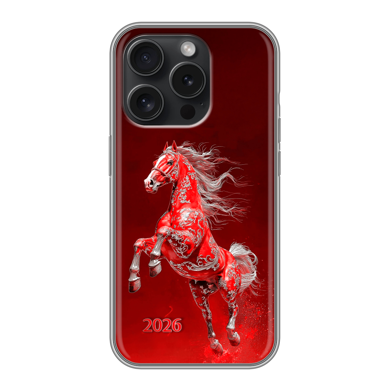 Силиконовый чехол на Iphone 15 Pro с принтом Новый год Силиконовый чехол на Iphone 15 Pro с принтом Новый год