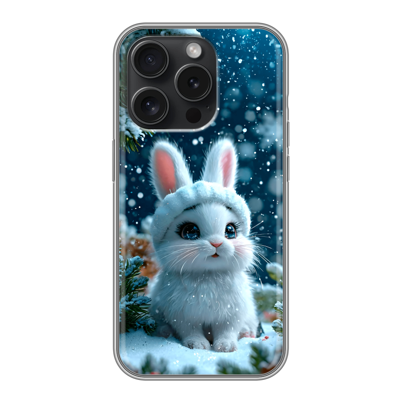 Силиконовый чехол на Iphone 15 Pro с принтом Новый год Силиконовый чехол на Iphone 15 Pro с принтом Новый год