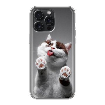 Силиконовый чехол на Iphone 15 Pro Max с принтом Коты