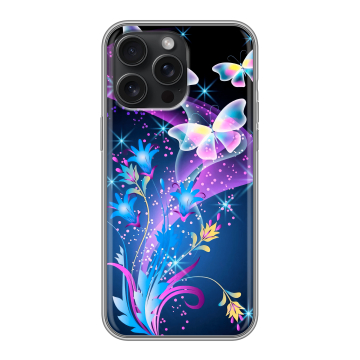 Силиконовый чехол на Iphone 15 Pro Max с принтом Бабочки Силиконовый чехол на Iphone 15 Pro Max с принтом Бабочки