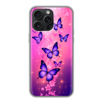 Силиконовый чехол на Iphone 15 Pro Max с принтом Бабочки Силиконовый чехол на Iphone 15 Pro Max с принтом Бабочки
