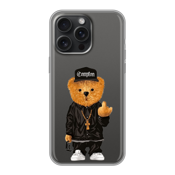 Силиконовый чехол на Iphone 15 Pro Max с принтом Плюшевый медведь Силиконовый чехол на Iphone 15 Pro Max с принтом Плюшевый медведь