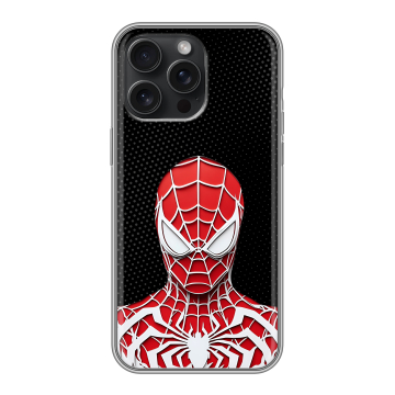 Силиконовый чехол на Iphone 15 Pro Max с принтом человек паук spiderman Силиконовый чехол на Iphone 15 Pro Max с принтом человек паук spiderman