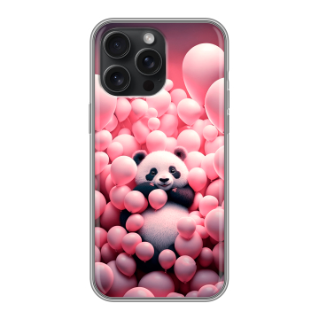 Силиконовый чехол на Iphone 15 Pro Max с принтом Панда Силиконовый чехол на Iphone 15 Pro Max с принтом Панда