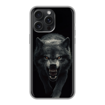 Силиконовый чехол на Iphone 15 Pro Max с принтом Волк Силиконовый чехол на Iphone 15 Pro Max с принтом Волк