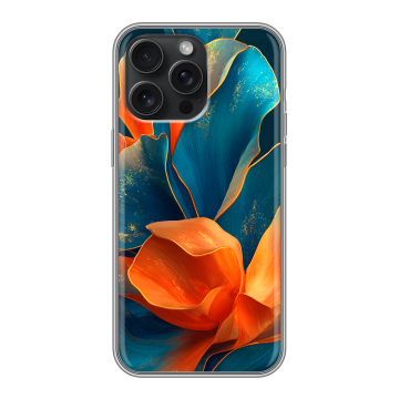 Силиконовый чехол на Iphone 15 Pro Max с принтом Цветы