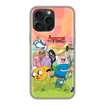 Силиконовый чехол на Iphone 15 Pro Max с принтом Adventure time Время приключений