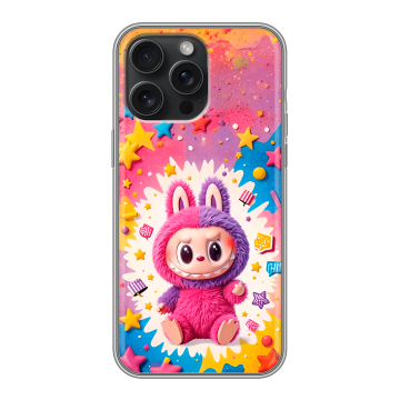 Силиконовый чехол на Iphone 15 Pro Max с принтом Labubu Лабубу Силиконовый чехол на Iphone 15 Pro Max с принтом Labubu Лабубу