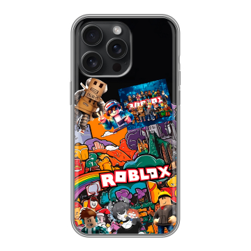 Силиконовый чехол на Iphone 15 Pro Max с принтом Roblox Роблокс Силиконовый чехол на Iphone 15 Pro Max с принтом Roblox Роблокс
