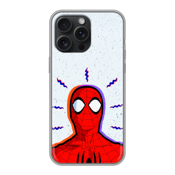 Силиконовый чехол на Iphone 15 Pro Max с принтом Spiderman Человек паук