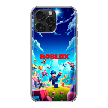 Силиконовый чехол на Iphone 15 Pro Max с принтом Roblox Роблокс Силиконовый чехол на Iphone 15 Pro Max с принтом Roblox Роблокс