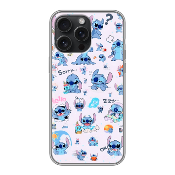 Силиконовый чехол на Iphone 15 Pro Max с принтом Лило и Стич Силиконовый чехол на Iphone 15 Pro Max с принтом Лило и Стич