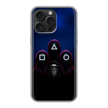 Силиконовый чехол на Iphone 15 Pro Max с принтом Игра Кальмара