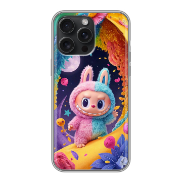 Силиконовый чехол на Iphone 15 Pro Max с принтом Labubu Лабубу Силиконовый чехол на Iphone 15 Pro Max с принтом Labubu Лабубу
